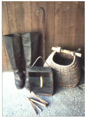 Bottes, fanal  bougie, taille, espiot ou fonceuille et gourbille.